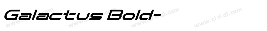 Galactus Bold字体转换